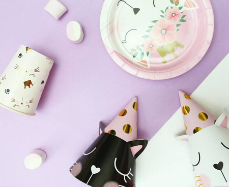 ZESTAW KOTEK TALERZYKI+KUBECZKI