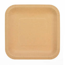 TALERZE PAPIEROWE KRAFTOWE 23X23CM