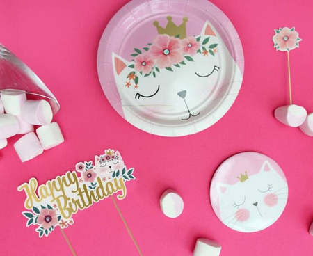 ZESTAW KOTEK TALERZYKI+KUBECZKI