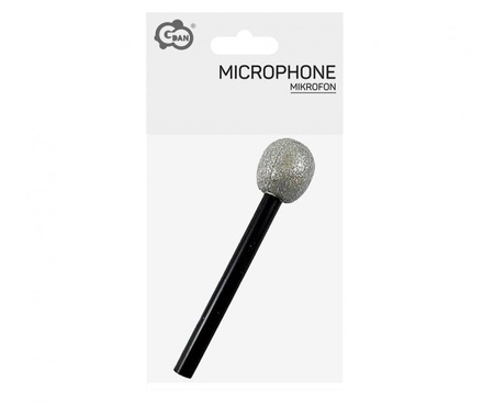 MIKROFON SREBRNY PIOSENKARZ 26 CM