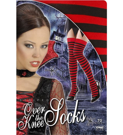 Pończochy w Czerwono-Czarne Paski, Akcesoria