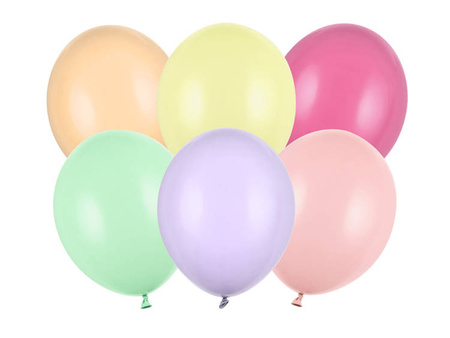 BALONY 30cm, PASTEL MIX 10 szt.