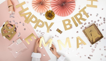 BANER ALFABET ZŁOTY 63 EL