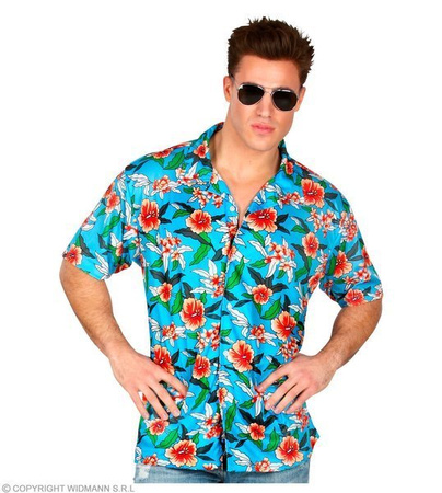 KOSZULA HAWAJSKA NIEBIESKA