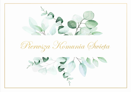 PLAKAT KOMUNIJNY GAŁĄZKI EUKALIPTUSA