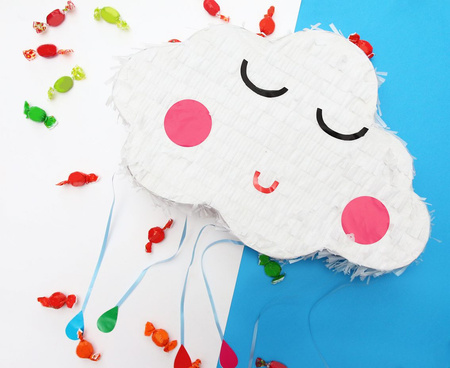 Piniata Chmurka uśmiechnięta chmura 44x29x9  cm urodziny