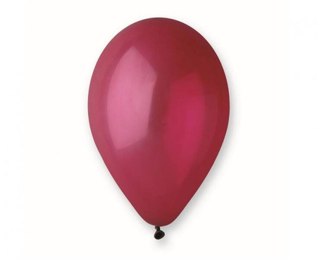 BALONY LATEKSOWE PASTELOWE BORDOWE 30 CM 100 SZT