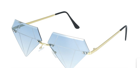 OKULARY NIEBIESKIE DIAMENTY