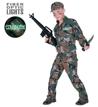 "SOLDIER" (jacket with light-up writing, pants, hat)