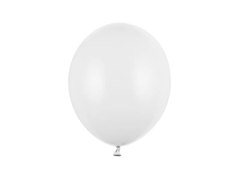 BALONY STRONG 27 CM PASTELOWE BIAŁE 50SZT