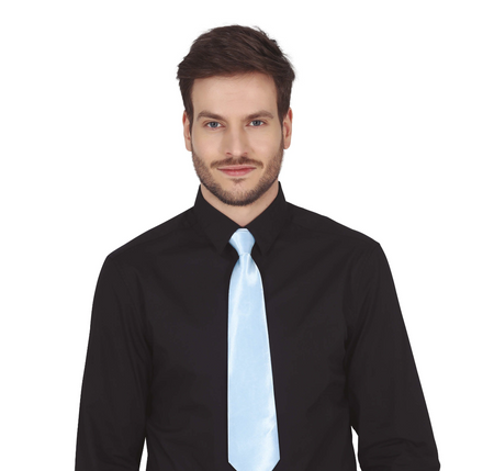 KRAWAT BŁĘKITNY DISCO 45 CM 