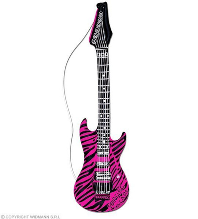 GITARA 107CM DMUCHANA ZEBRA RÓŻ