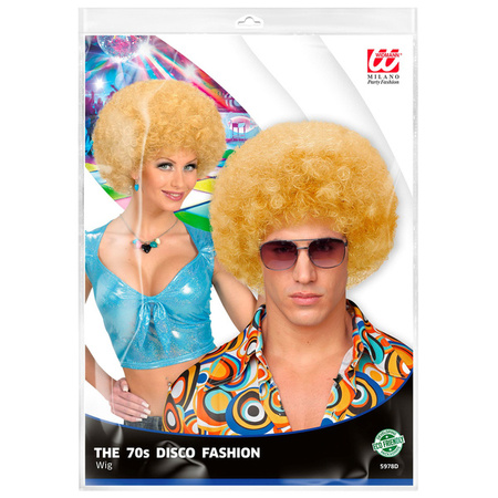 PERUKA AFRO DISCO BLOND
