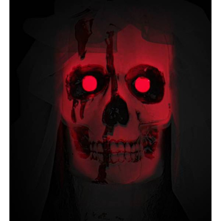 DEKORACJA SZKIELET PANNA MŁODA ŚWIECĄCA 170 cm