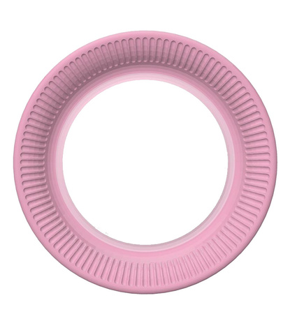 TALERZYKI PAPIEROWE RÓŻOWE 18 CM