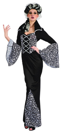 STRÓJ WAMPIRZYCA CZARNO-BIAŁA