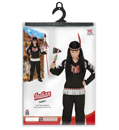 STRÓJ INDIANIN CZARNY