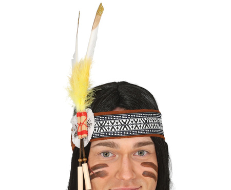 OPASKA INDIANINA Z PIÓRAMI