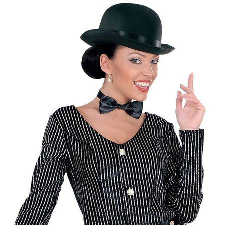 MELONIK CZARNY RETRO KAPELUSZ