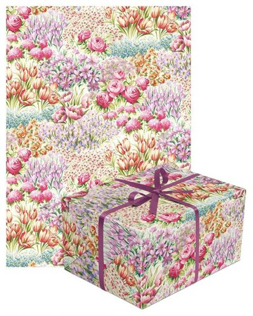 PAPIER PREZENTOWY TULIPANY KWIATY