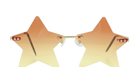 OKULARY POMARAŃCZOWE GWIAZDY DLA DOROSŁYCH