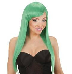 PERUKA DŁUGA ZIELONA
