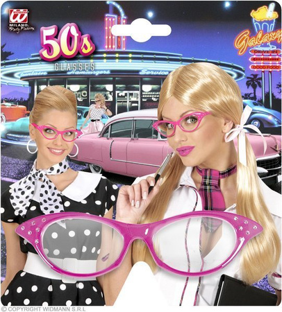 OKULARY RÓŻOWE LATA 50