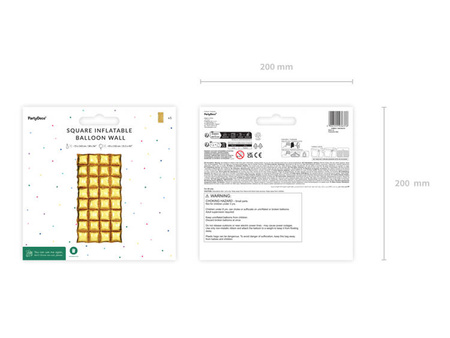 BALON FOLIOWY KURTYNA ZŁOTA 72X143 CM