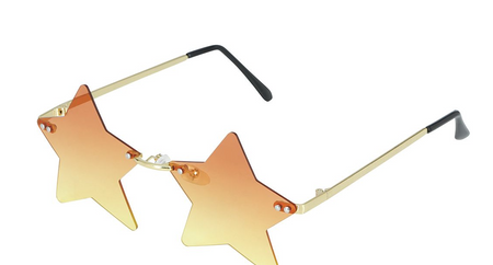 OKULARY POMARAŃCZOWE GWIAZDY DLA DOROSŁYCH