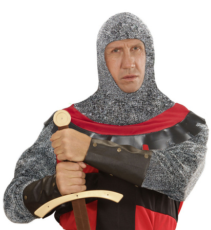 KAPTUR HEŁM ŚREDNIOWIECZNY RYCERZ