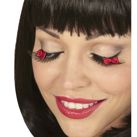 SZTUCZNE RZĘSY Z KOKARDKAMI 