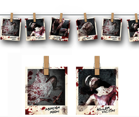 GIRLANDA MIEJSCE ZBRODNI ZDJĘCIA 300 CM