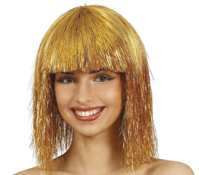 PERUKA ZŁOTA Z GRZYWKĄ