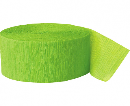 Wstążka z krepiny limonkow 24.6 m