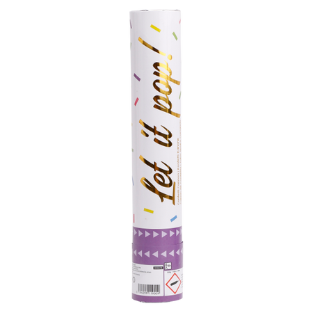 TUBA Z KONFETTI 28 CM MULTIKOLOR FOLIA