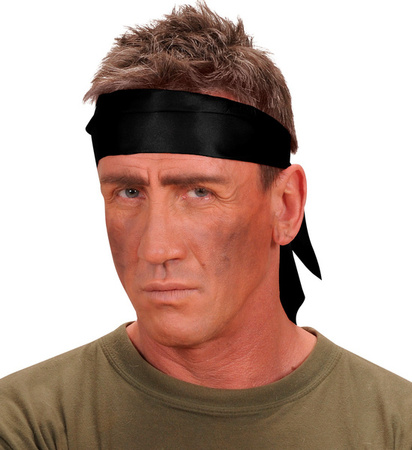 APASZKA CZARNA SATYNA