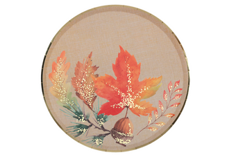 TALERZYKI PAPIEROWE JESIEŃ 23 CM 10 SZT