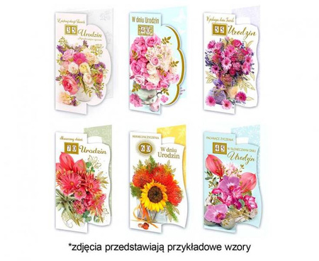 Laurka duża potrójna z cyframi na paskach LD3 140x200 Urodziny zest. 571 Kwiaty - Bukiety, Cyfry, Foto, Mix