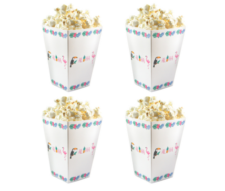 PUDEŁKA NA POPCORN ALOHA PARTY 6 SZT