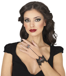 BRANSOLETKA GOTYCKA Z PAJĄKIEM HALLOWEEN