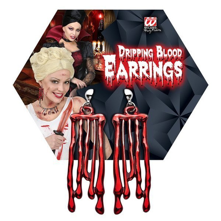 KOLCZYKI KROPLE KRWI