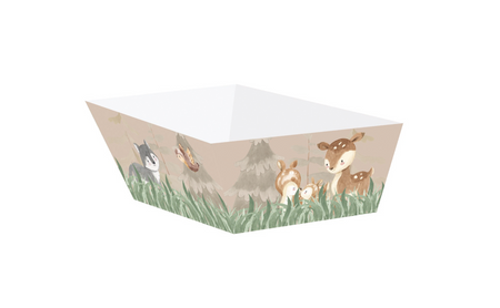 PUDEŁKA NA CHIPSY LEŚNE ZWIERZĄTKA 4 SZT