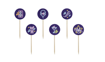 PIKERY DISCO NEON 6 SZT