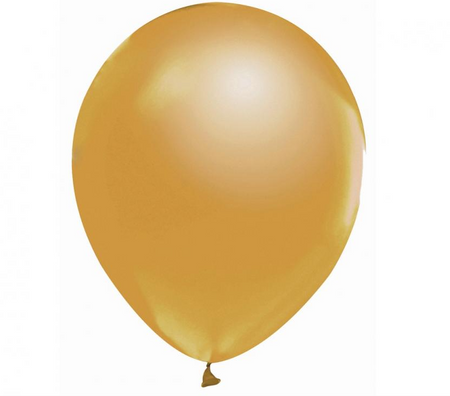 BALONY LATEKSOWE METALIKI ZŁOTE 12 CALI 10 SZT