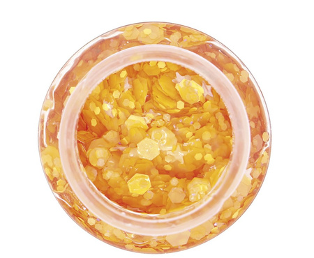 ŻEL Z BROKATEM POMARAŃCZOWY 20 G 