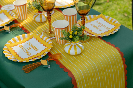 BIEŻNIK DOLCE VITA ŻÓŁTY 28 X 250 CM 