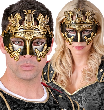MASKA GREKA RZYMIANINA ZŁOTA KONIE