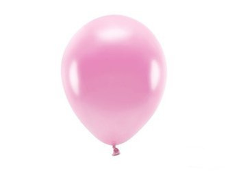 BALONY ECO 26 CM METALIZOWANE, RÓŻOWE