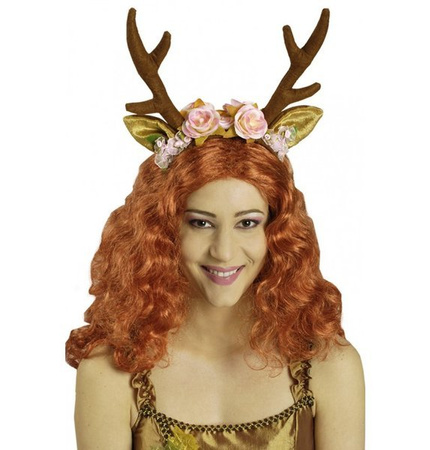 OPASKA ROGI JELONKA Z KWIATAMI