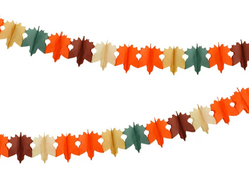 GIRLANDA BIBUŁOWA JESIENNE LIŚCIE 3 M